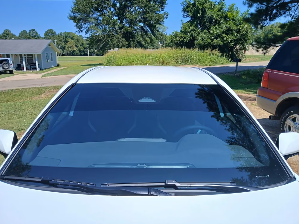 Finished car window tint by DeMonte Detailing and Tint